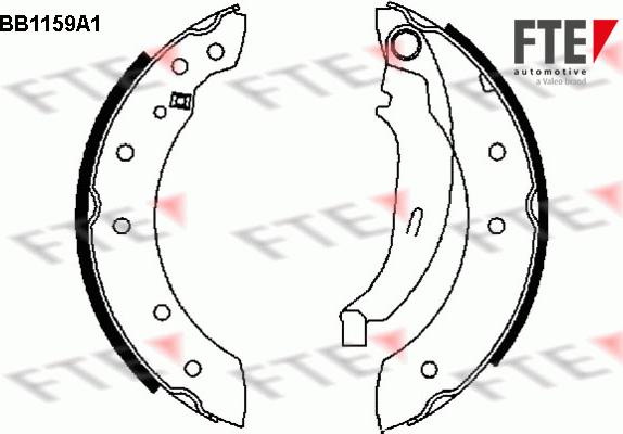 FTE 9100031 - Brake Shoe Set autospares.lv