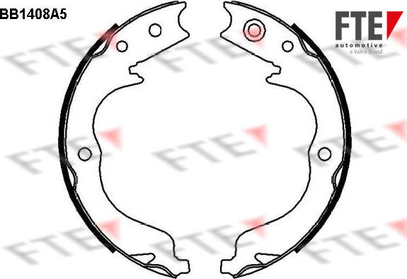 FTE 9100141 - Brake Shoe Set, parking brake autospares.lv