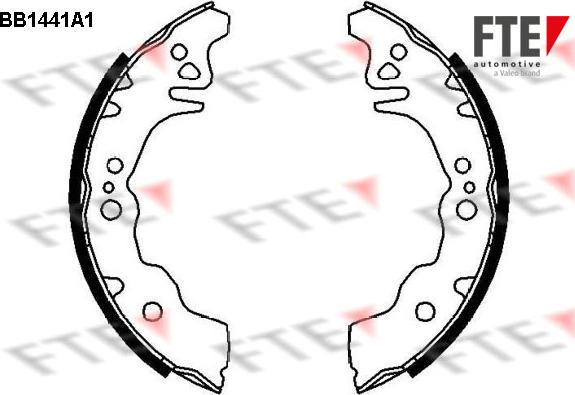 FTE 9100164 - Brake Shoe Set autospares.lv