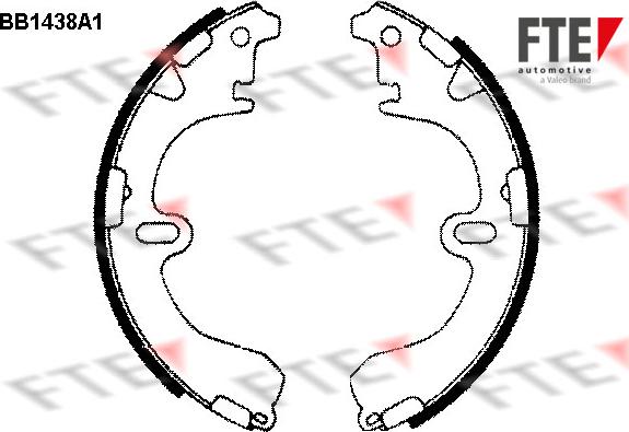 FTE 9100162 - Brake Shoe Set autospares.lv