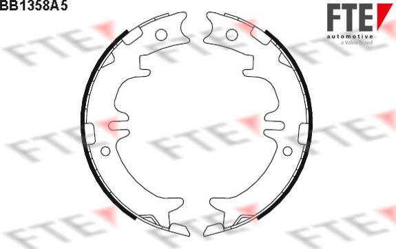 FTE 9100106 - Brake Shoe Set, parking brake autospares.lv