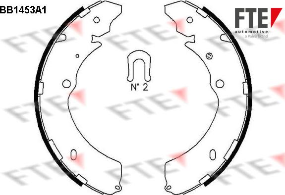 FTE 9100184 - Brake Shoe Set autospares.lv