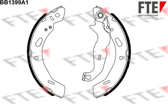 FTE BB1399A1 - Brake Shoe Set autospares.lv