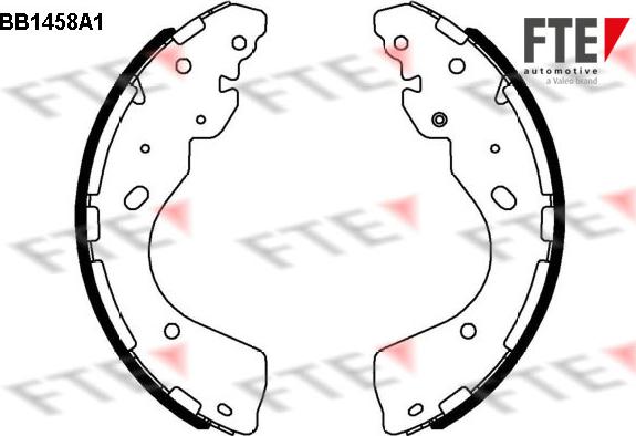 FTE 9100176 - Brake Shoe Set autospares.lv