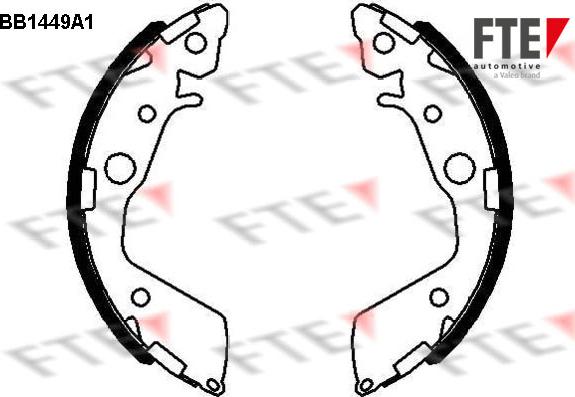 FTE 9100171 - Brake Shoe Set autospares.lv