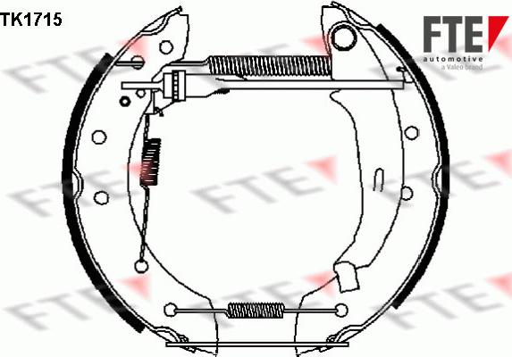 FTE 9110005 - Brake Shoe Set autospares.lv