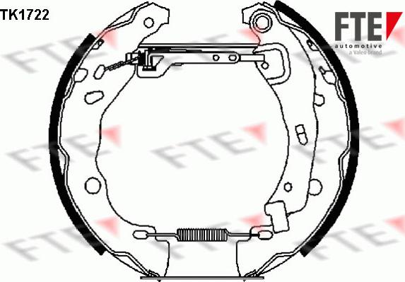 FTE 9110007 - Brake Shoe Set autospares.lv