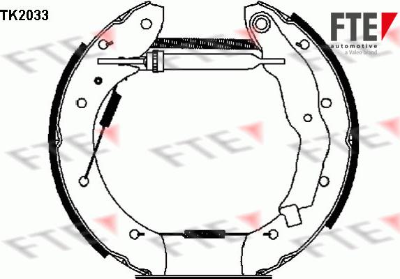 FTE 9110015 - Brake Shoe Set autospares.lv