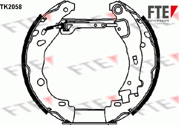 FTE 9110018 - Brake Shoe Set autospares.lv