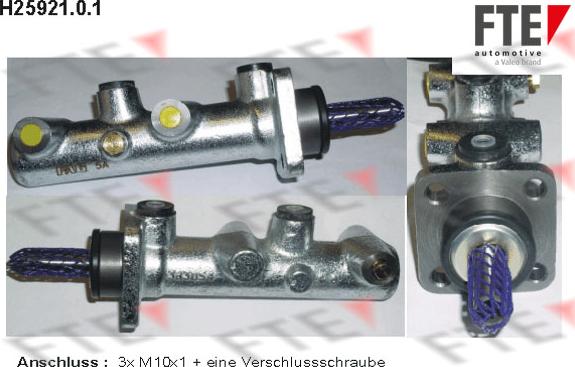 FTE 9220376 - Brake Master Cylinder autospares.lv