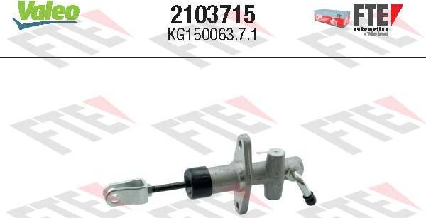 FTE 2103715 - Master Cylinder, clutch autospares.lv