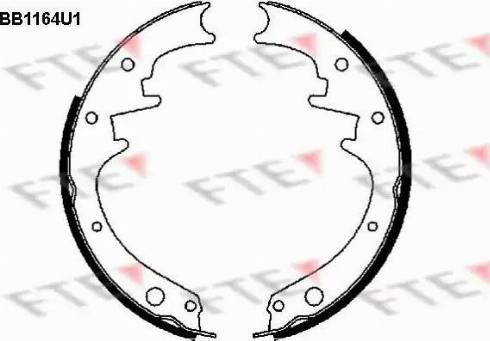 FTE BB1164U1 - Brake Shoe Set autospares.lv