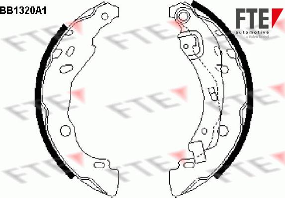 FTE BB1320A1 - Brake Shoe Set autospares.lv