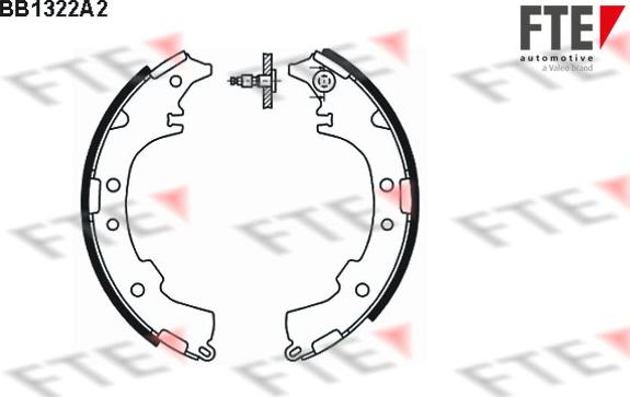 FTE BB1322A2 - Brake Shoe Set autospares.lv