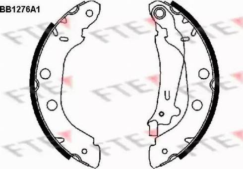 FTE BB1276A1 - Brake Shoe Set autospares.lv