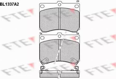 FTE BL1337A2 - Brake Pad Set, disc brake autospares.lv