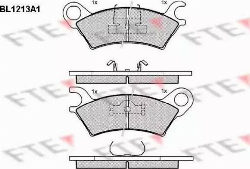 FTE BL1213A1 - Brake Pad Set, disc brake autospares.lv