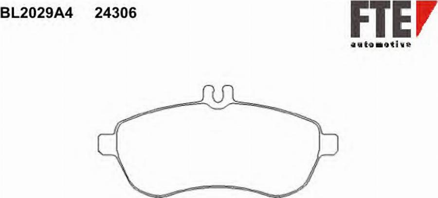 FTE BL2029A4 - Brake Pad Set, disc brake autospares.lv