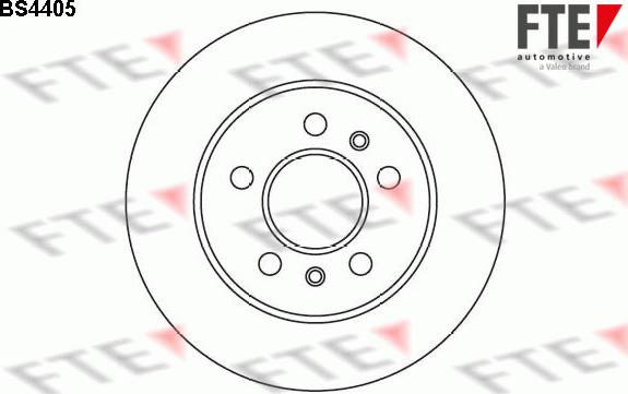 FTE BS4405 - Brake Disc autospares.lv