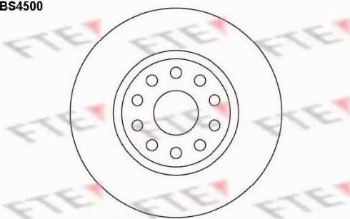 FTE BS4500 - Brake Disc autospares.lv