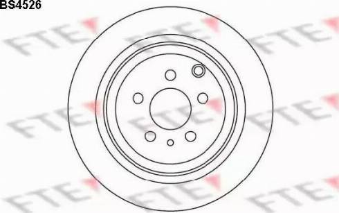 FTE BS4526 - Brake Disc autospares.lv