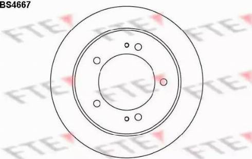 FTE BS4667 - Brake Disc autospares.lv