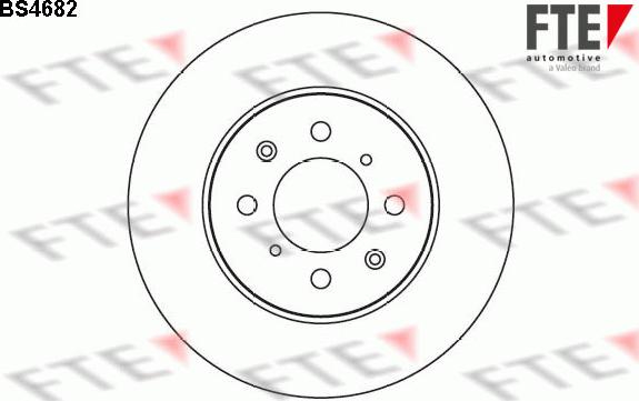 FTE BS4682 - Brake Disc autospares.lv