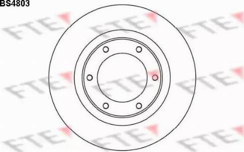 FTE BS4803 - Brake Disc autospares.lv