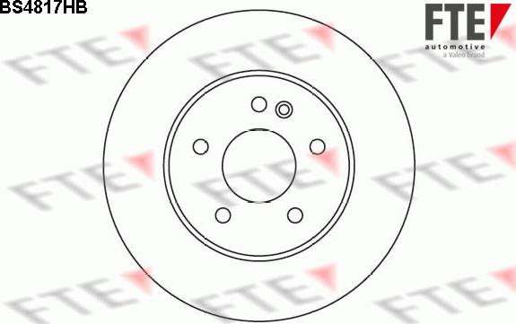 FTE BS4817HB - Brake Disc autospares.lv