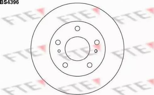 FTE BS4396 - Brake Disc autospares.lv