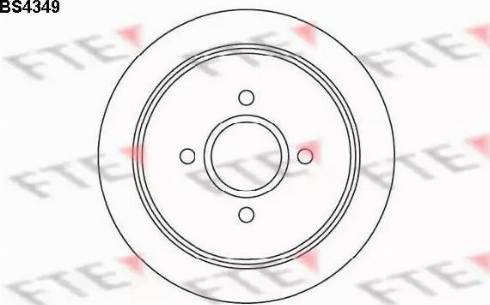 FTE BS4349 - Brake Disc autospares.lv