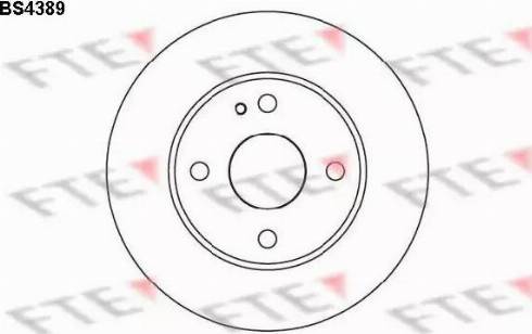 FTE BS4389 - Brake Disc autospares.lv