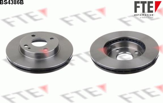 FTE BS4386B - Brake Disc autospares.lv