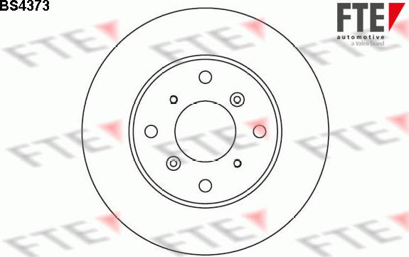 FTE BS4373 - Brake Disc autospares.lv