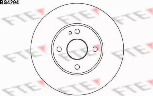 FTE BS4294 - Brake Disc autospares.lv