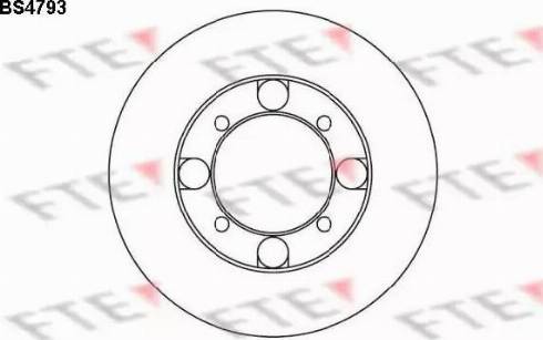 FTE BS4793 - Brake Disc autospares.lv