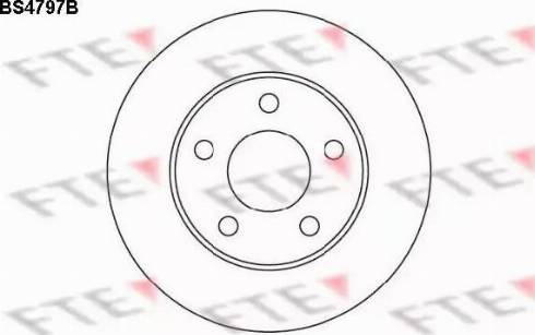 FTE BS4797B - Brake Disc autospares.lv