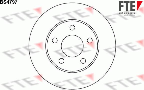 FTE BS4797 - Brake Disc autospares.lv