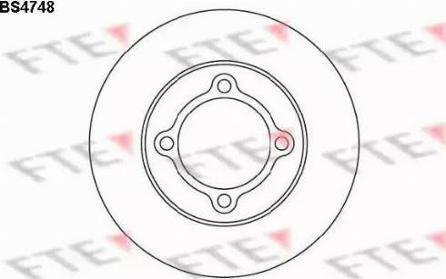 FTE BS4748 - Brake Disc autospares.lv