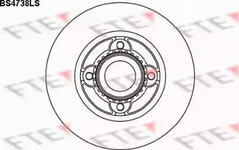 FTE BS4738LS - Brake Disc autospares.lv