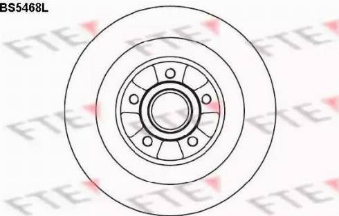 FTE BS5468L - Brake Disc autospares.lv