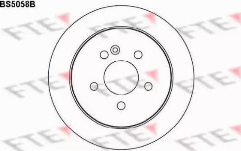 FTE BS5058B - Brake Disc autospares.lv