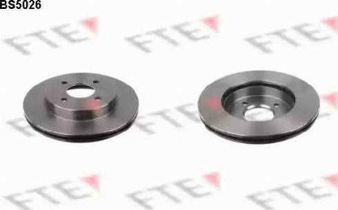 FTE BS5026 - Brake Disc autospares.lv