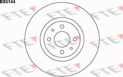 FTE BS5144 - Brake Disc autospares.lv