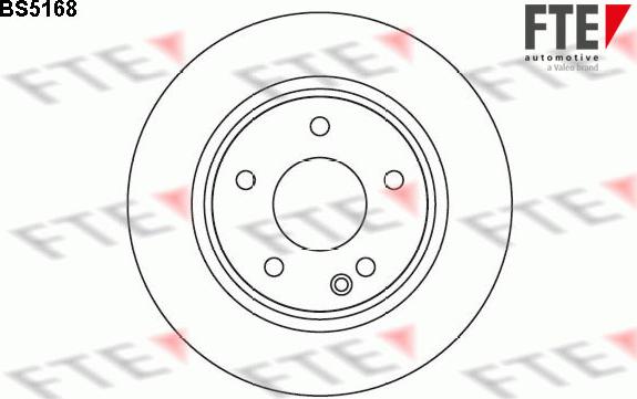 FTE BS5168 - Brake Disc autospares.lv