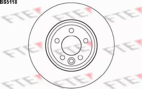 FTE BS5118 - Brake Disc autospares.lv