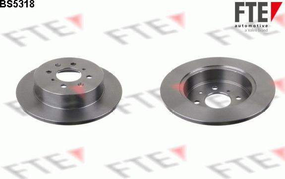 FTE BS5318 - Brake Disc autospares.lv