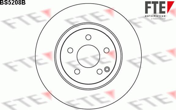 FTE BS5208B - Brake Disc autospares.lv