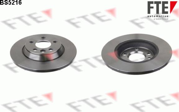 FTE BS5216 - Brake Disc autospares.lv