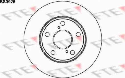 FTE BS3926 - Brake Disc autospares.lv